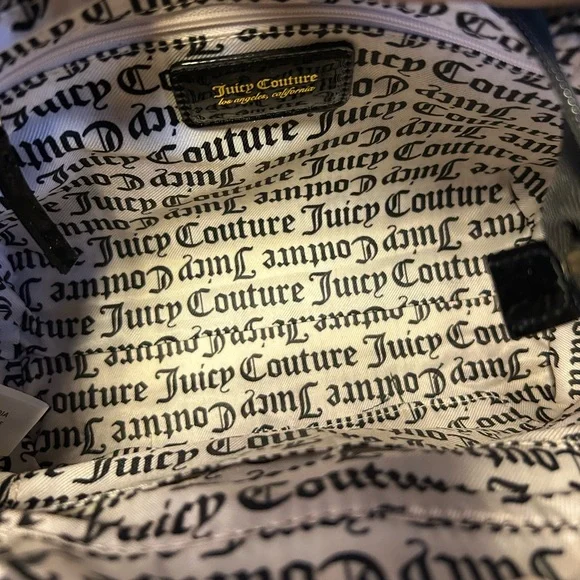 Juicy Couture Black Embossed Bag with Gold Accents - Picture 6 of 6